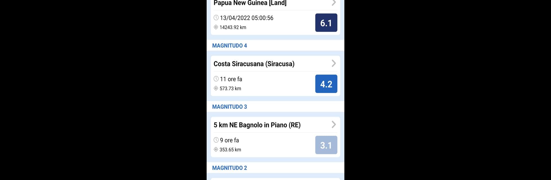 INGV Terremoti