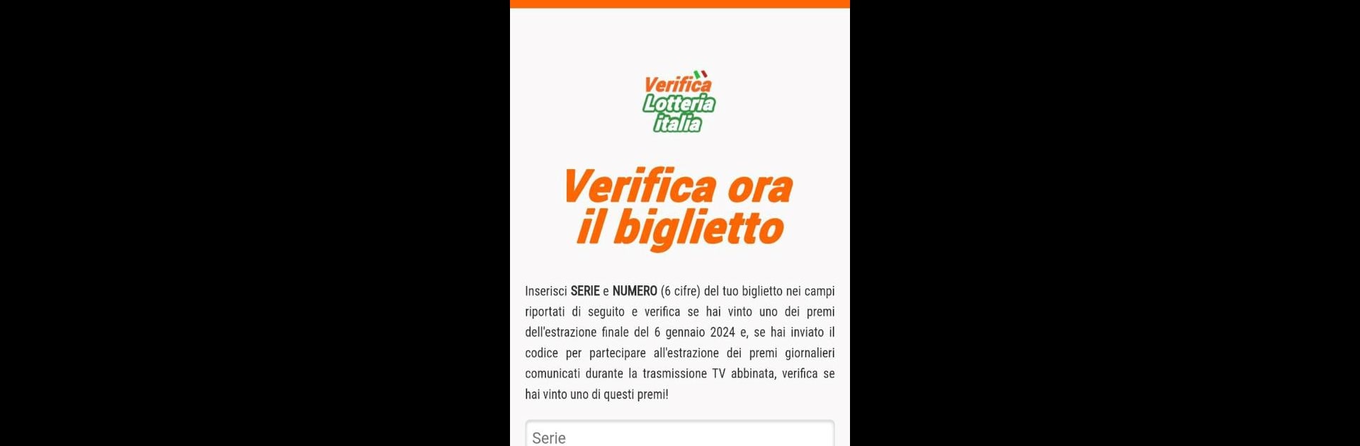 Verifica Lotteria Italia