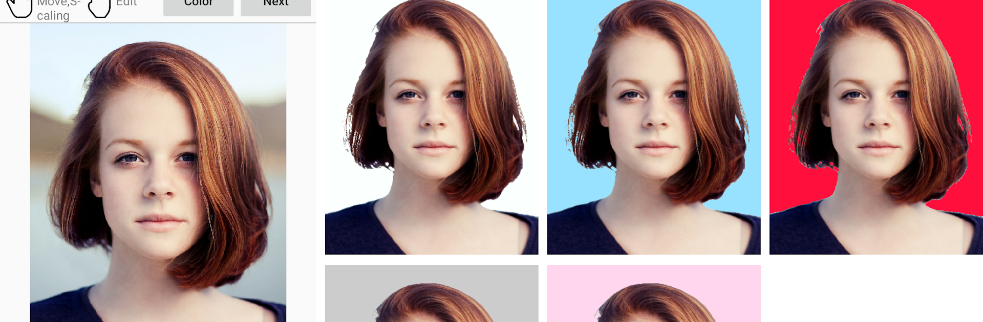 ID photo background editor