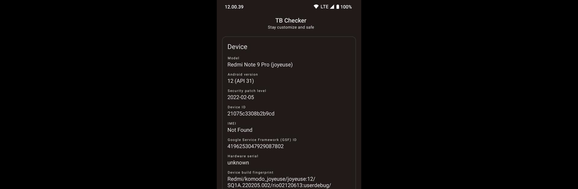 TB Checker - Play Integrity