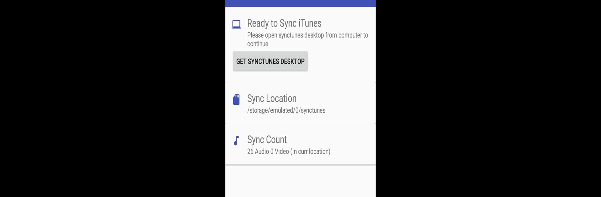 Synctunes: iTunes to android