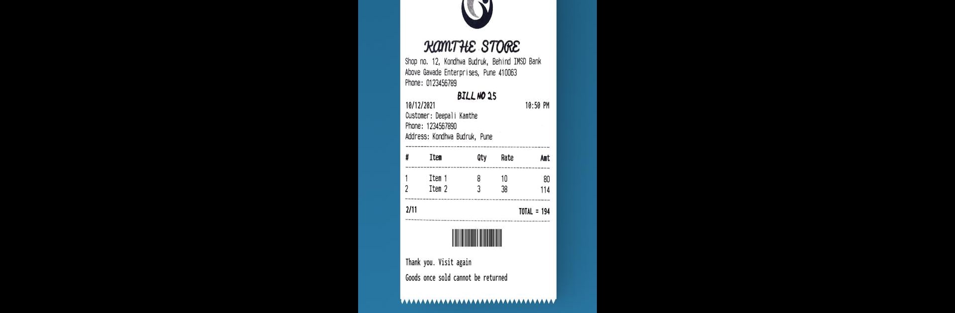 Bluetooth Mini Thermal Printer