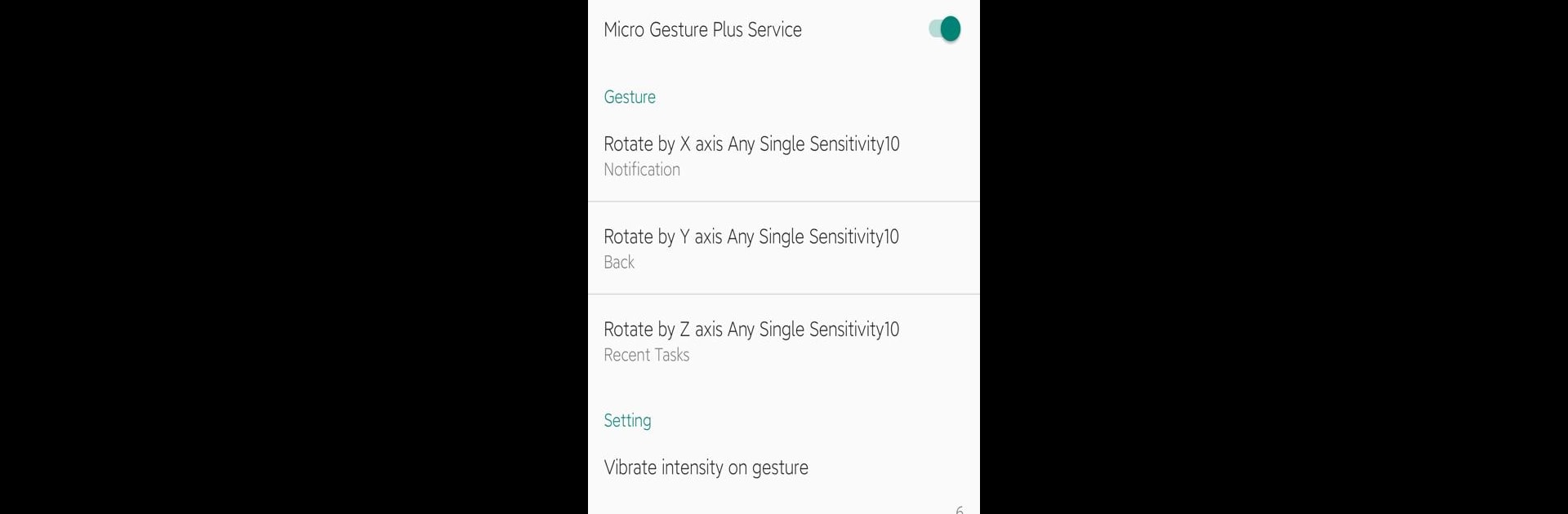 Micro Gesture