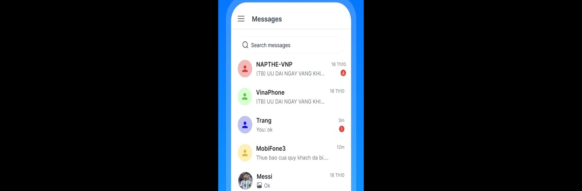 Messenger: Text Messages