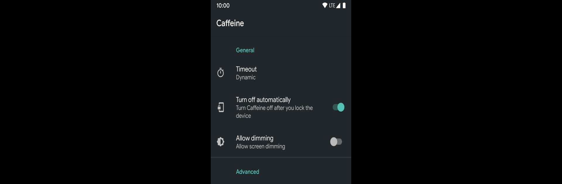 Caffeine - Keep Screen On