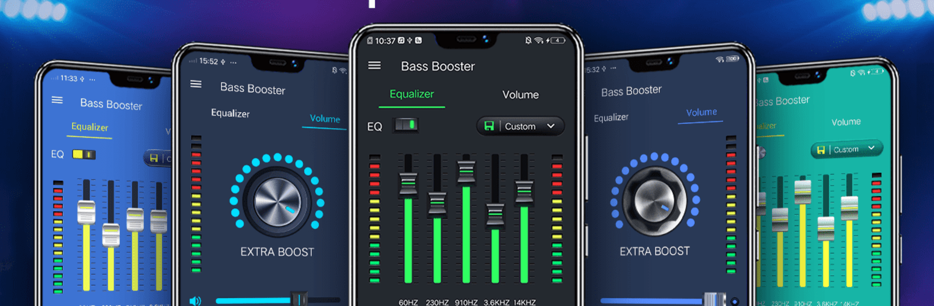 Equalizer -Bas Pendorong & Vol