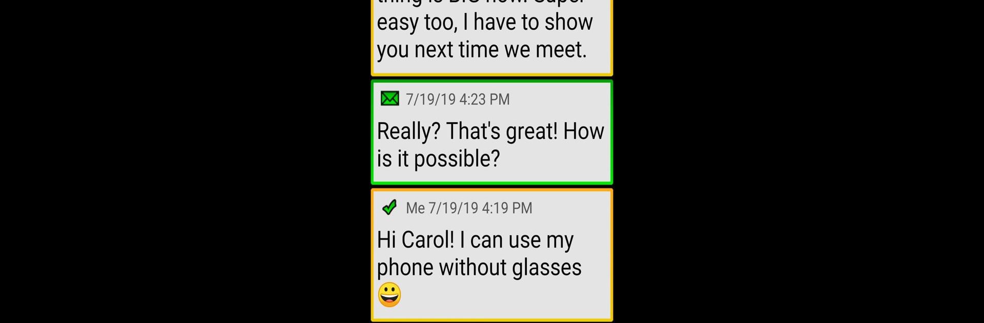 BIG SMS for Seniors