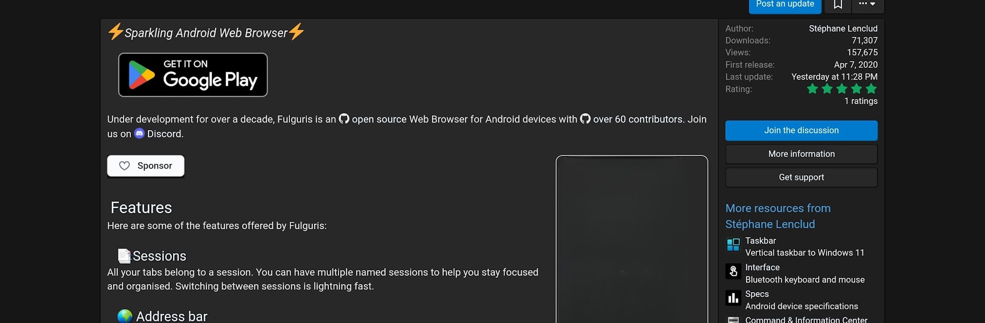 Fulguris Web Browser