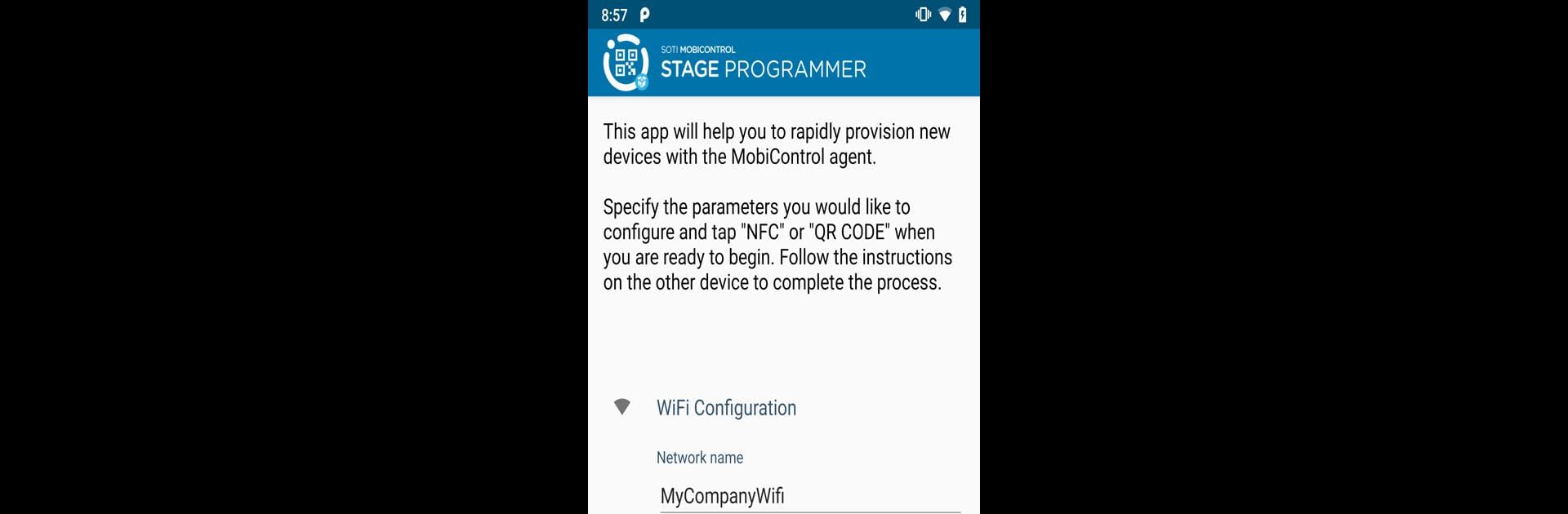 MobiControl Stage Programmer