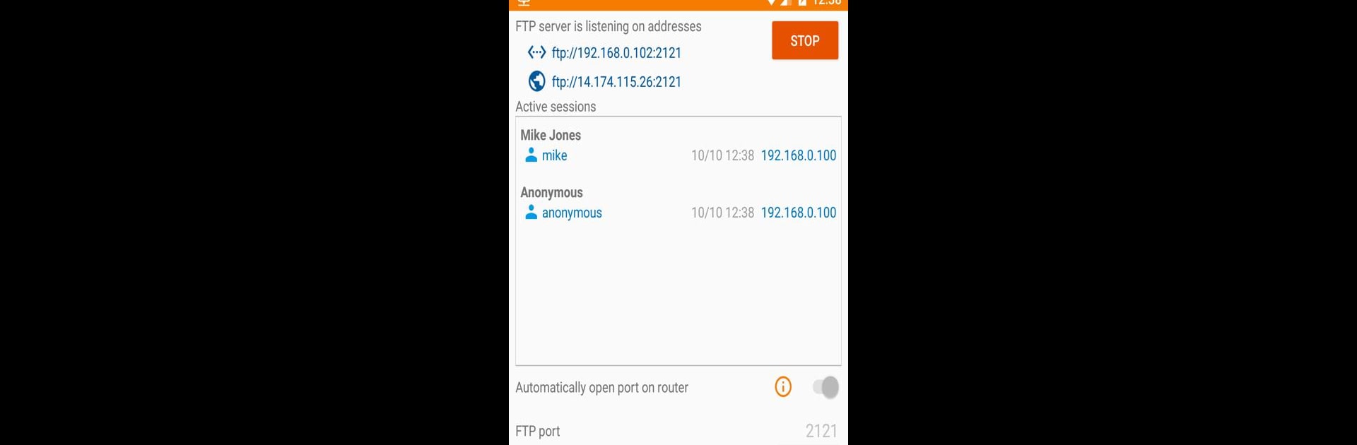 FTP Server - Multiple users