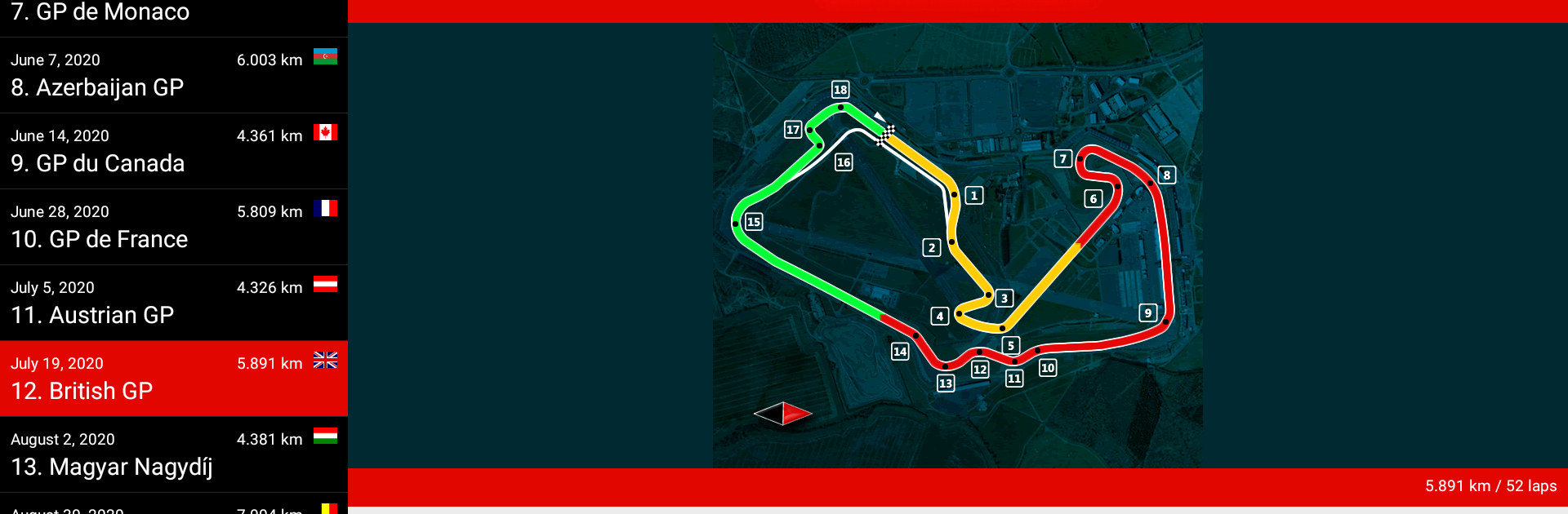 Racing Calendar 2020 (No Ads)