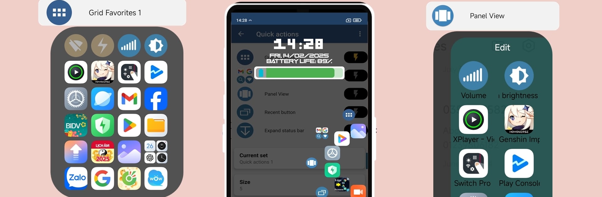 Side bar screen Swiftly Switch