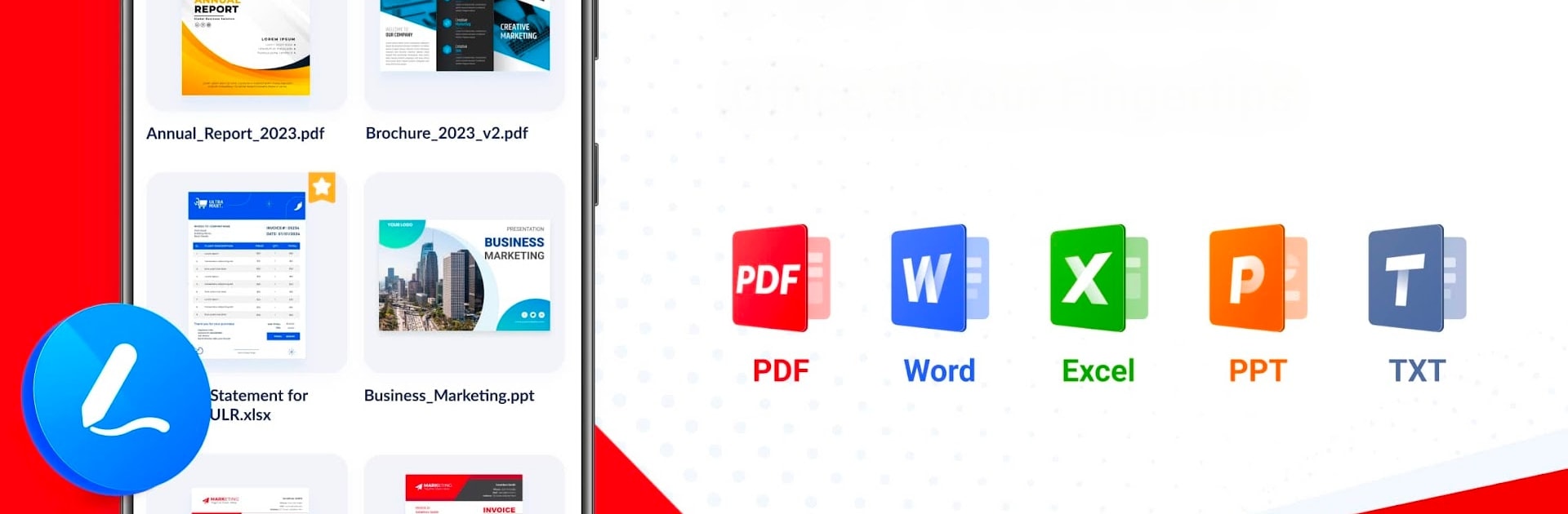 Lettore PDF - PDF Viewer, Docx