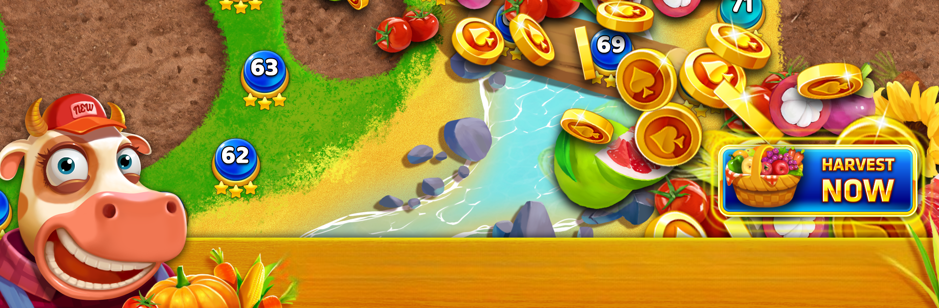 Pyramid Solitaire - Farm Journey