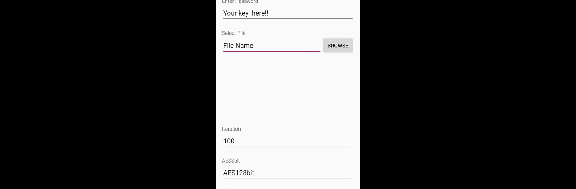 FileCrypt- image, audio, video