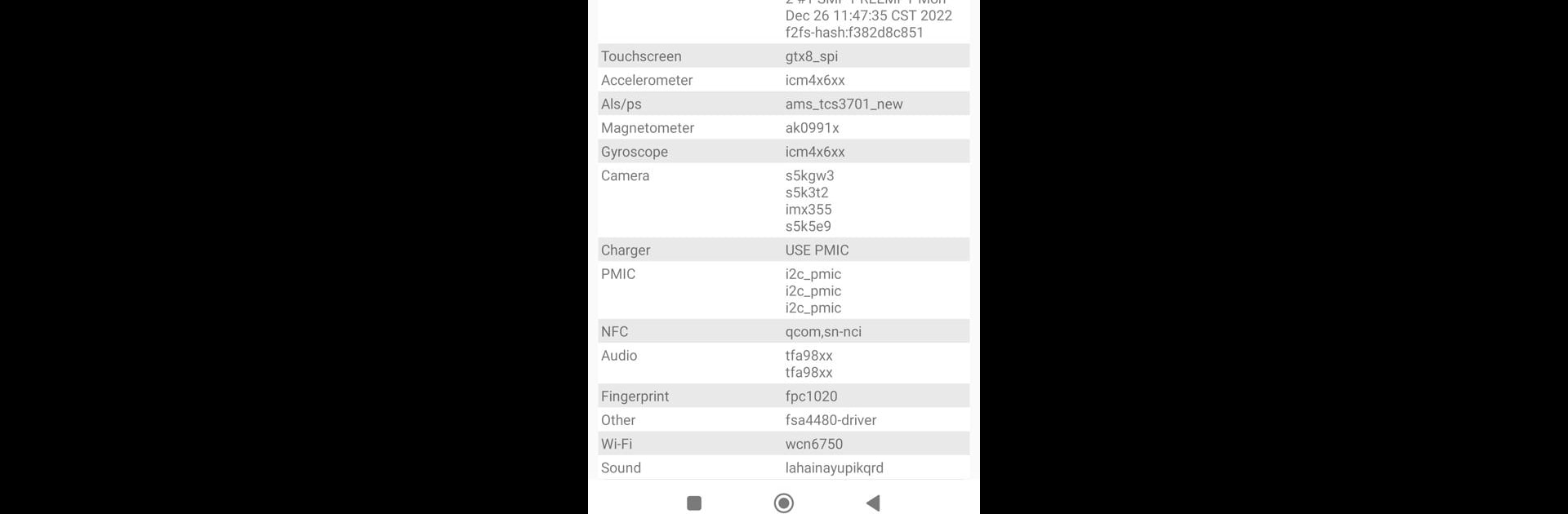 Device Info HW