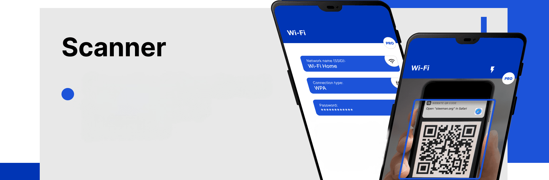 Lector de código QR Wifi