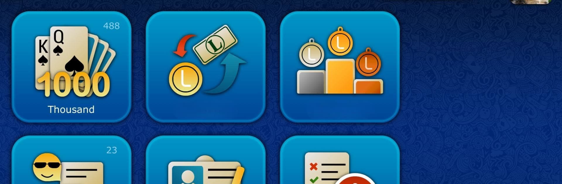 Thousand LiveGames - free online card game 1000