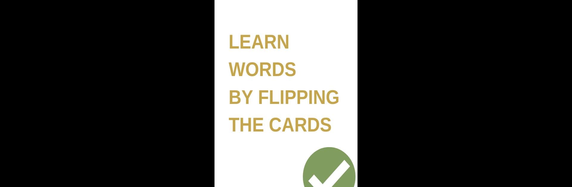 Card maker for my words to learn. Vocab builder