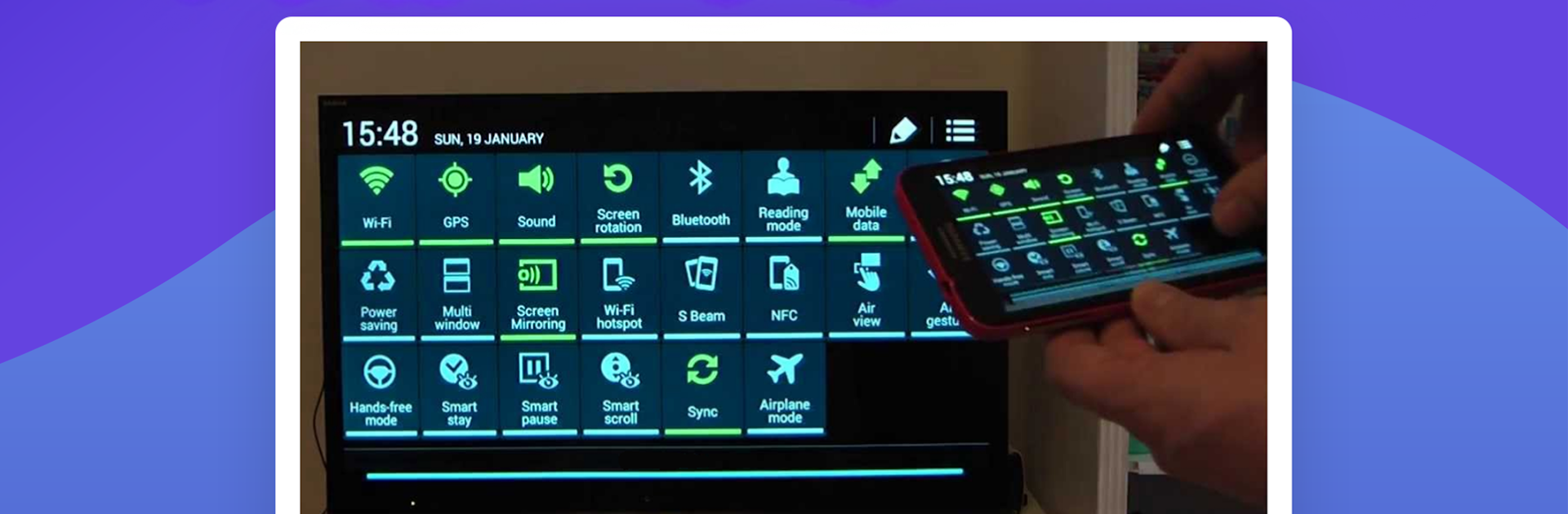 Miroir d'écran pour Samsung Smart TV