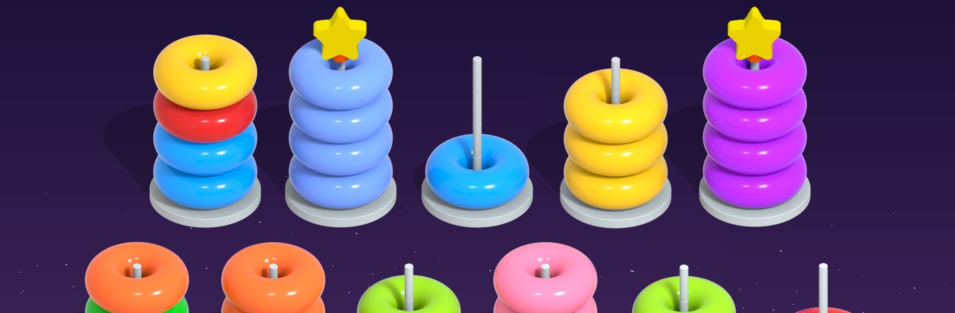 Color Hoop Sort - Ring Puzzle