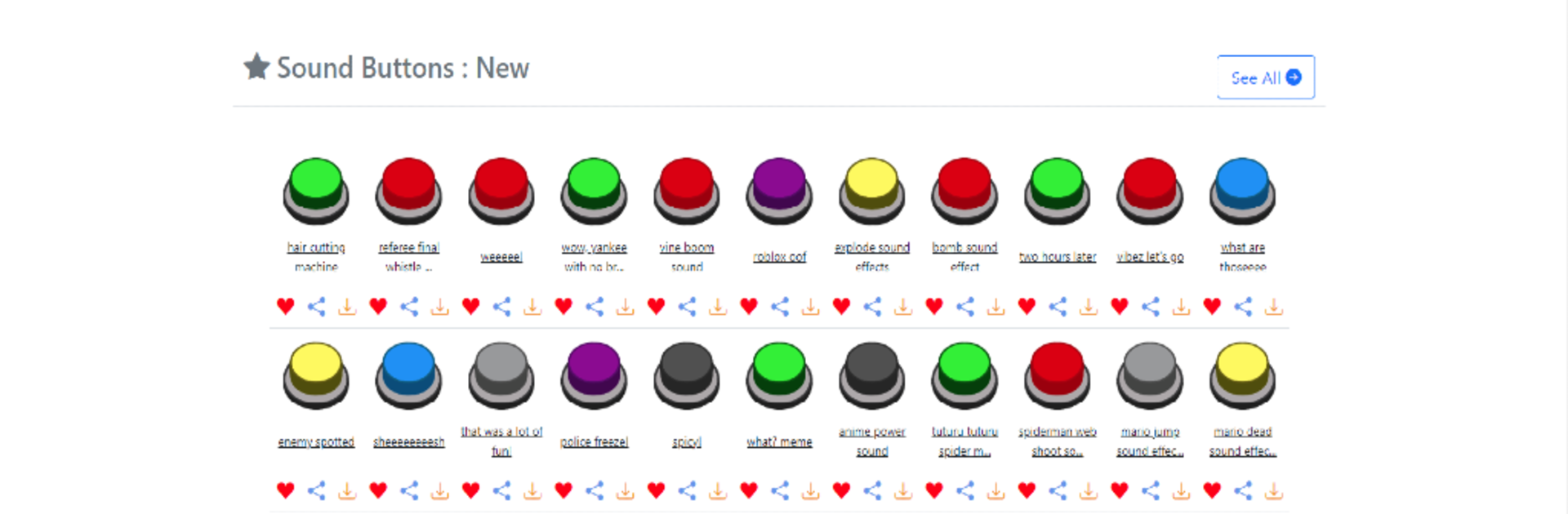 400 Sound Buttons