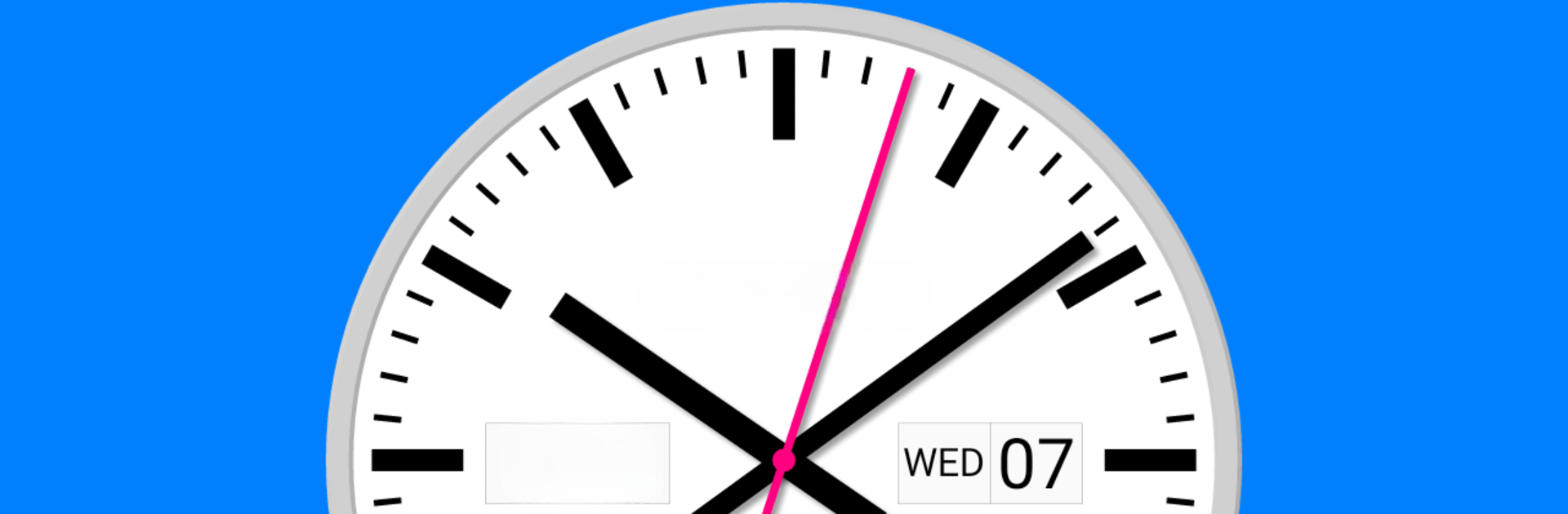 White Analog Clock-7