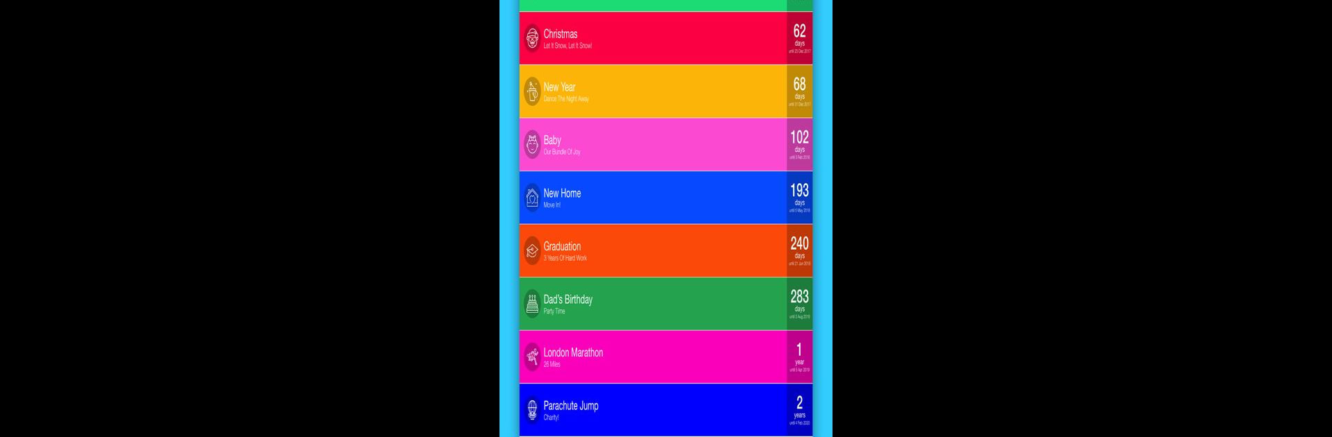Event Countdown - Calendar App