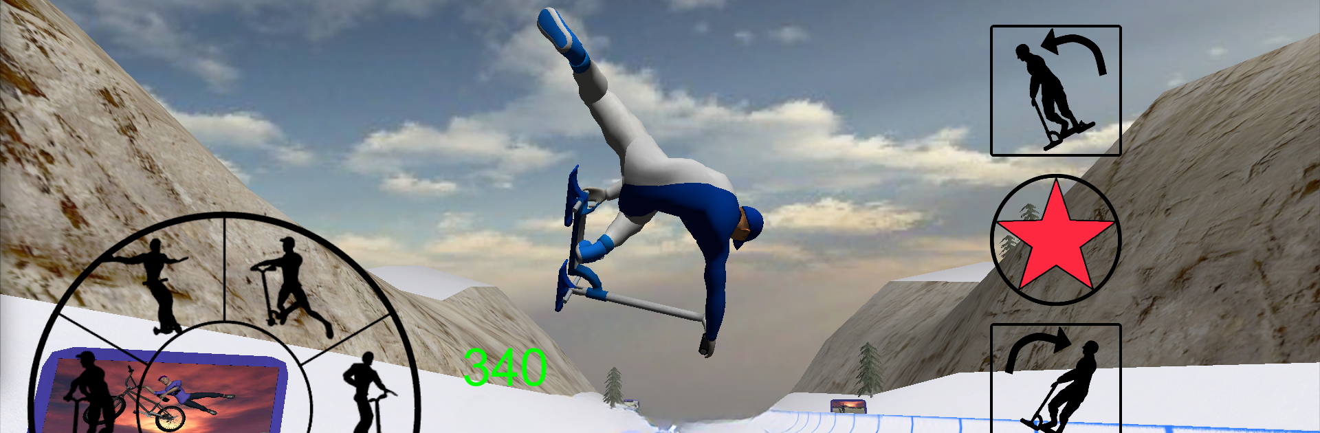 Snowscooter Freestyle Mountain