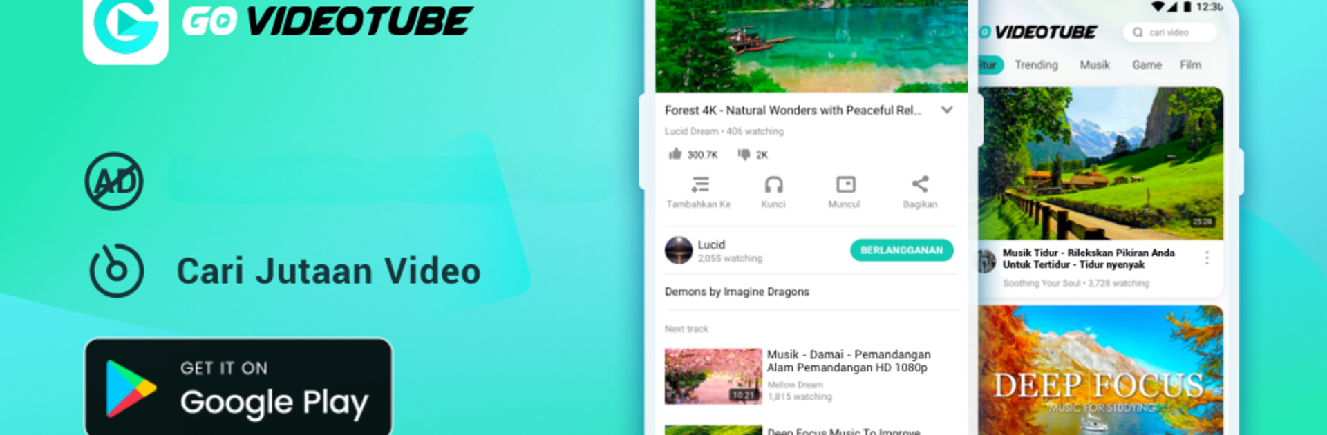 Go VideoTube - pemutar video