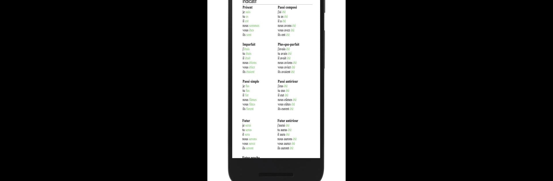 French verb conjugator with Vatefaireconjuguer