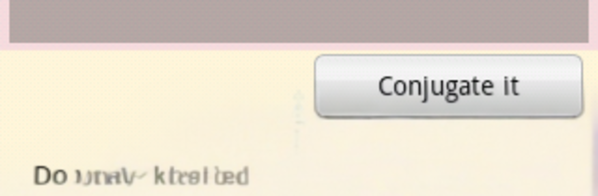 Spanish verbs conjugator