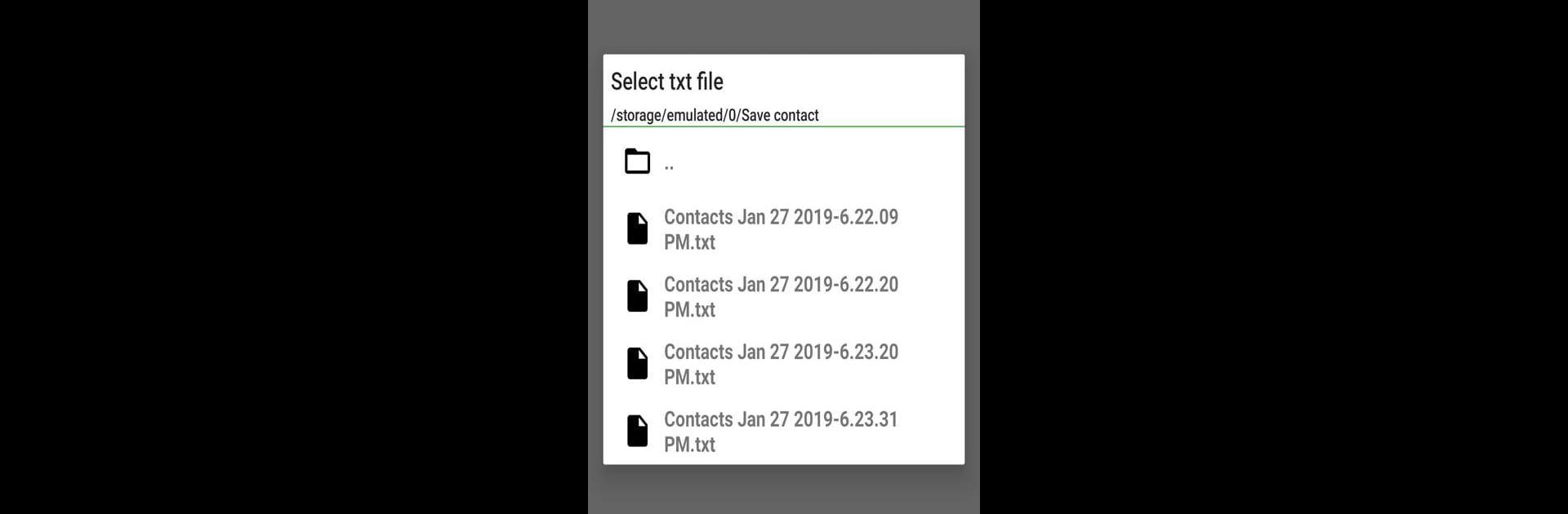 Save contacts