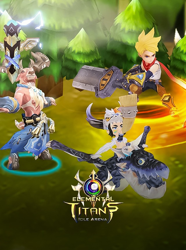 Download & Play Elemental Titans：3D Idle Arena on PC & Mac (Emulator)