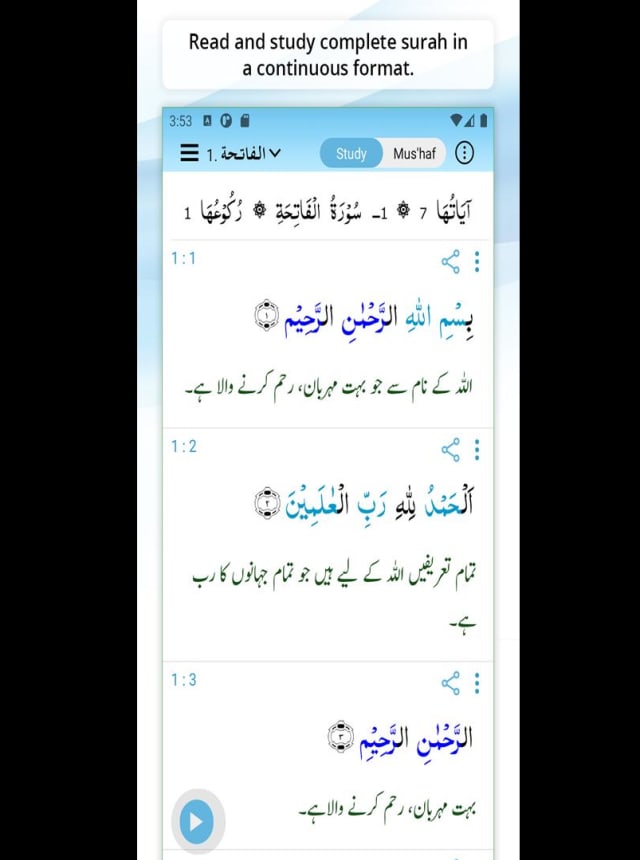 EZQuran Study (Quran Grammar)