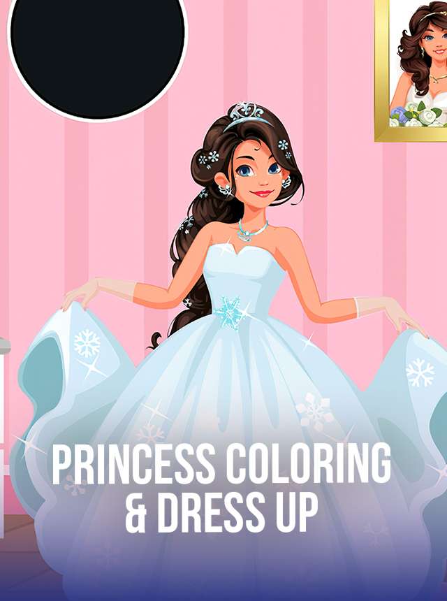 Play Princess Coloring & Dress Up Online