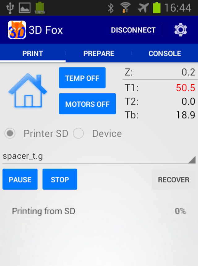 3D Fox - 3D Printer / CNC Cont