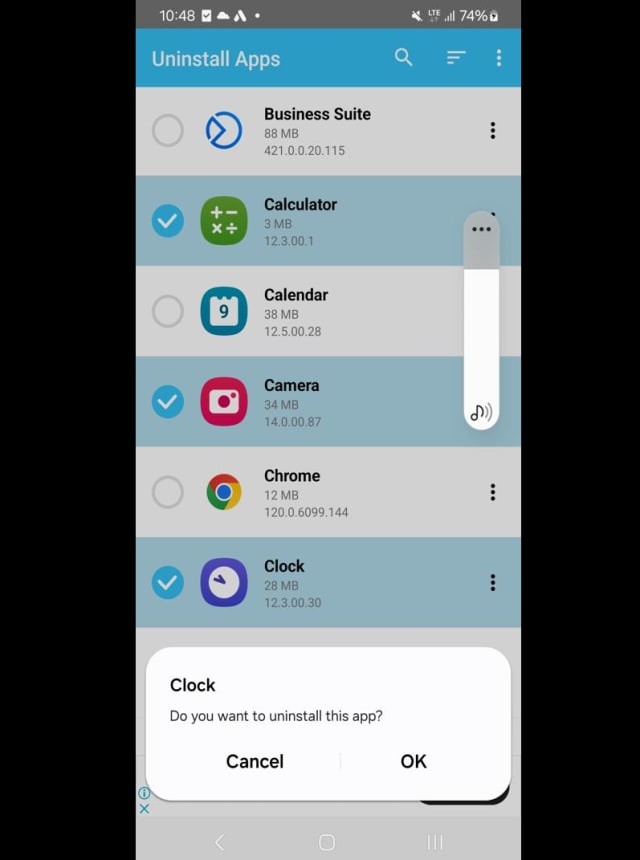 Désinstaller des applications