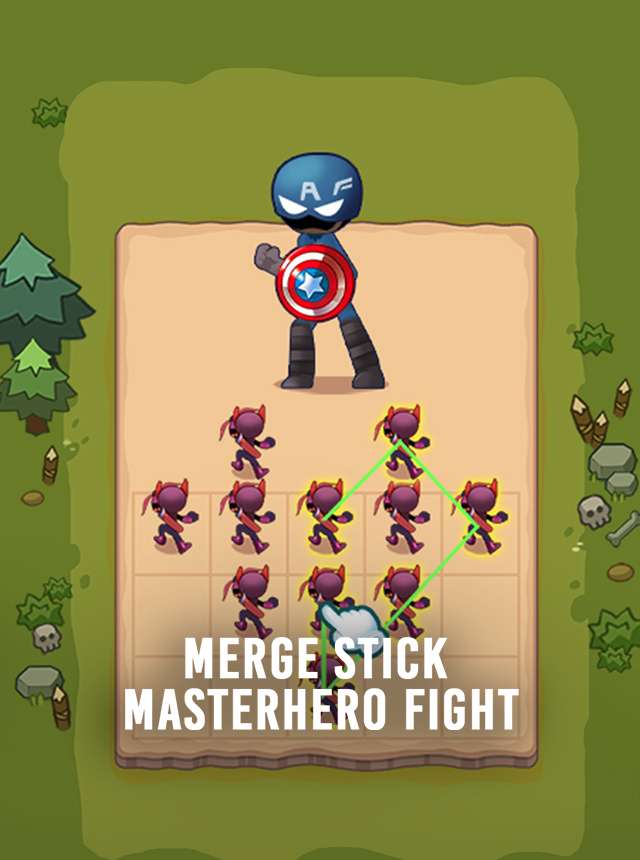 Download & Play Merge Stick Master: Hero Fight on PC & Mac