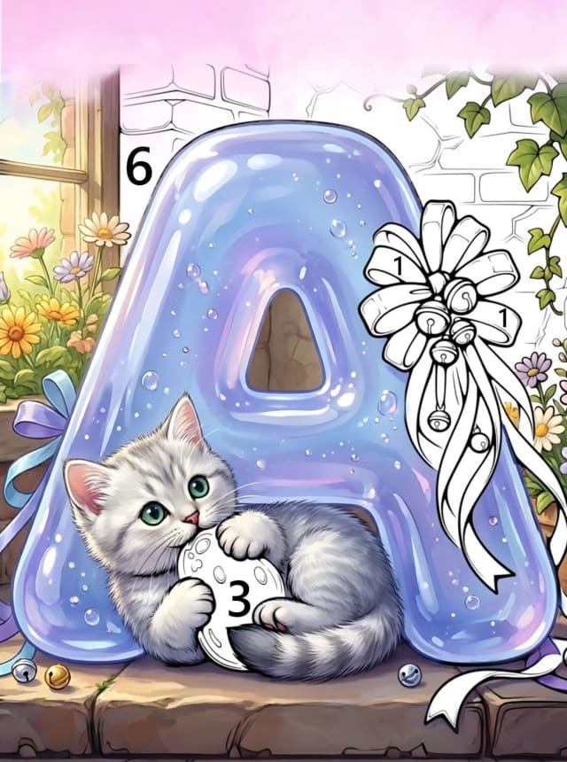 Letter Art Coloring Book