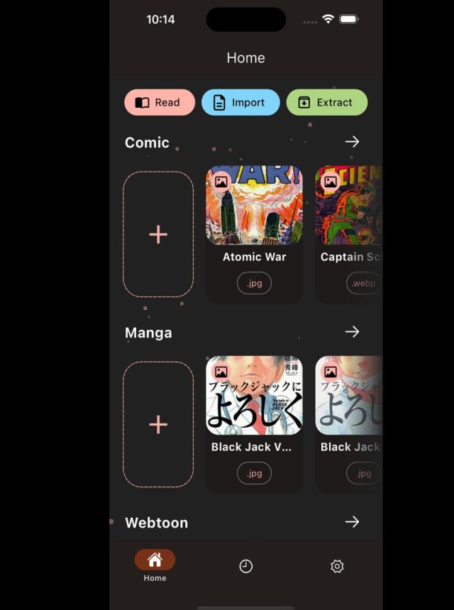 bloopworm - comic book reader
