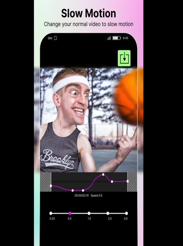 Slow motion video fast&amp;slow mo