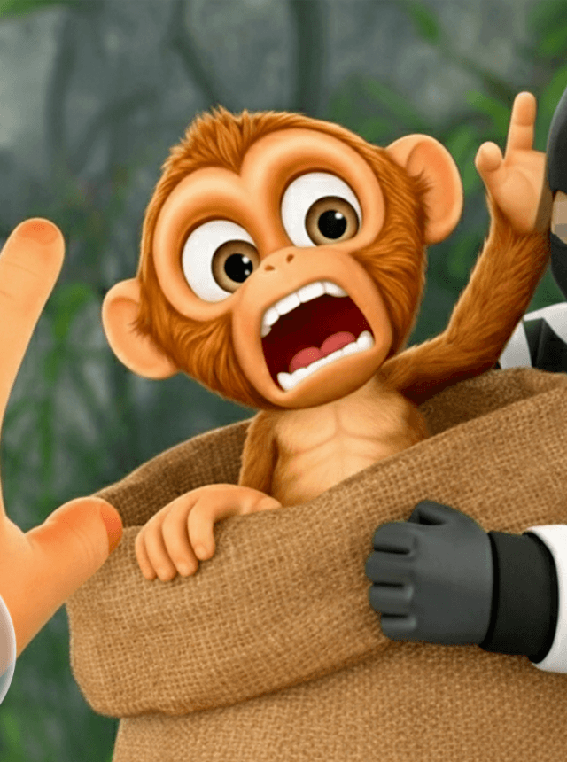 Zoo Chaos Monkey Prank Game 3D