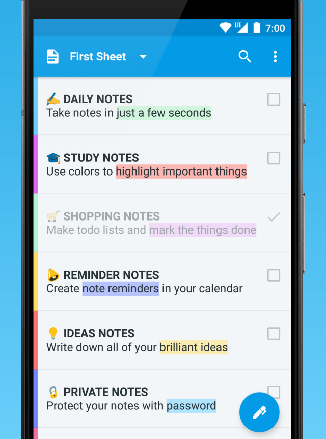 Saving Notes - Notepad