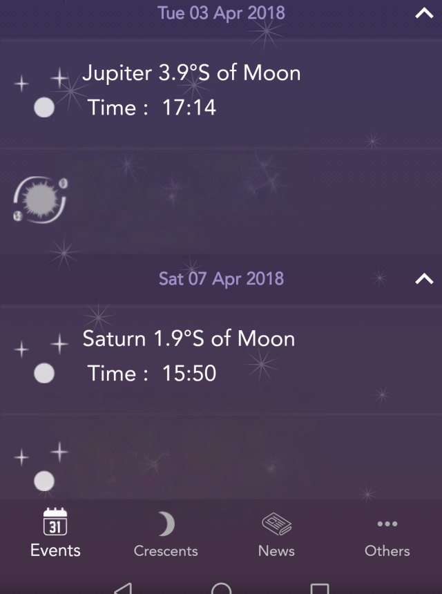 Astronomy Events with Push