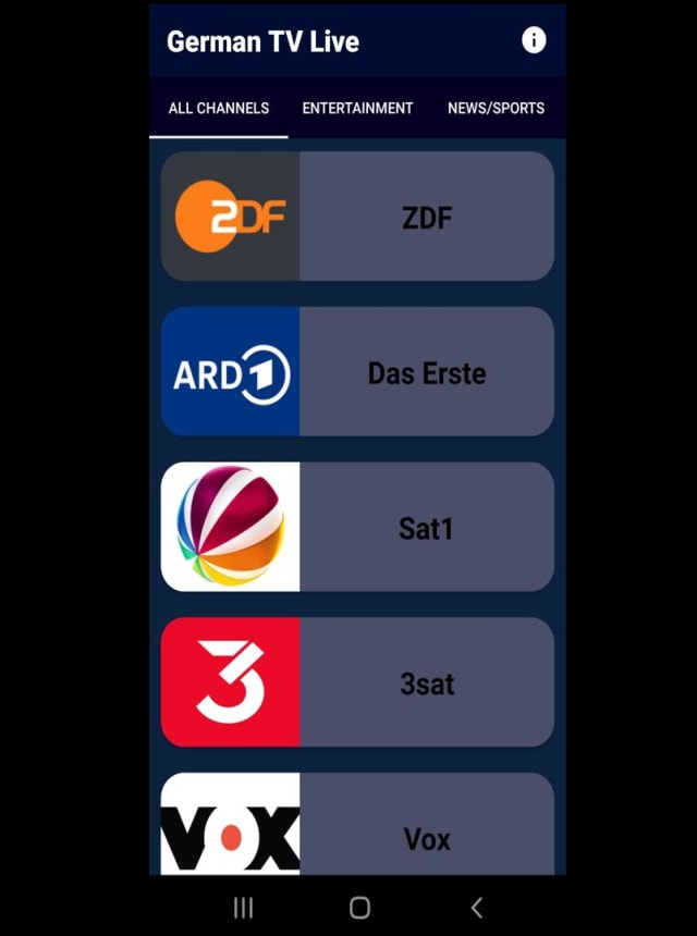 German TV Live