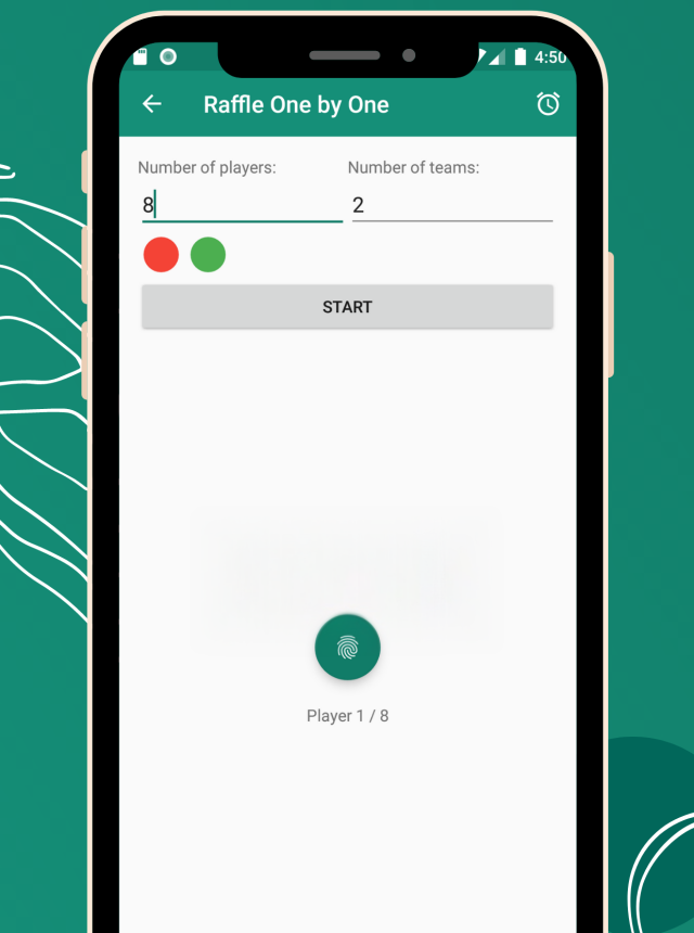 Game Teams Generator - Players Draw