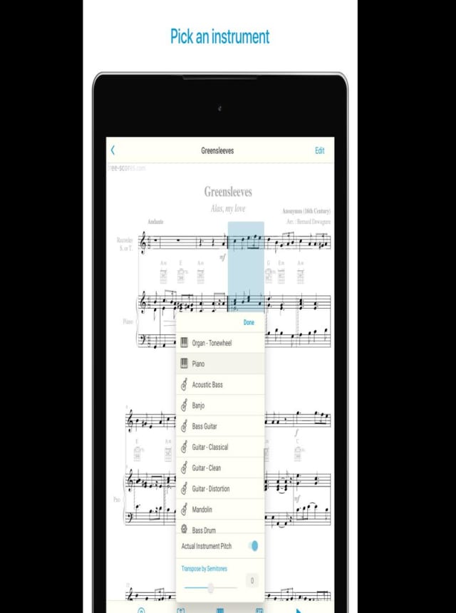 Leitor de partituras musicais