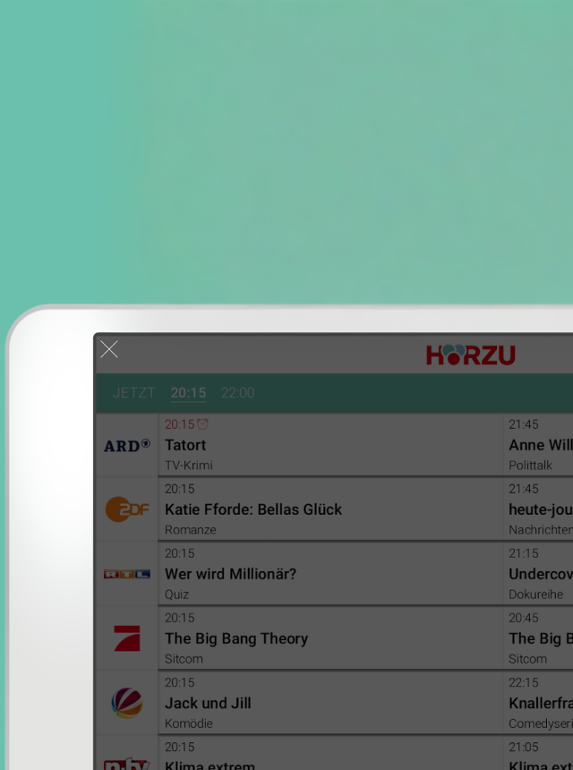HÖRZU TV Programm als TV-App