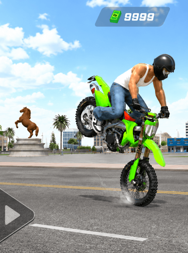 Traffic Bike: Wheelie Stunt